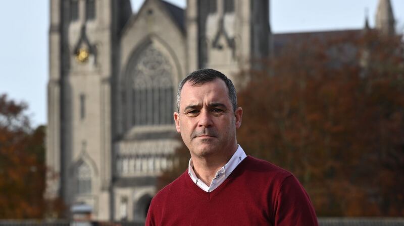 Alan Brecknell from the Pat Finucane Centre which works with the Agnew/Cunningham family. ‘For me, for supposedly one of the leading western democracies to allow their MPs and press to react like this is just beyond me.’ Photograph: Colm Lenaghan/Pacemaker
