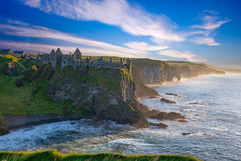 Whiterocks Beach, overlooked by Dunluce Castle, in Co Antrim. Photograph: Chris Hill/Tourism Northern Ireland