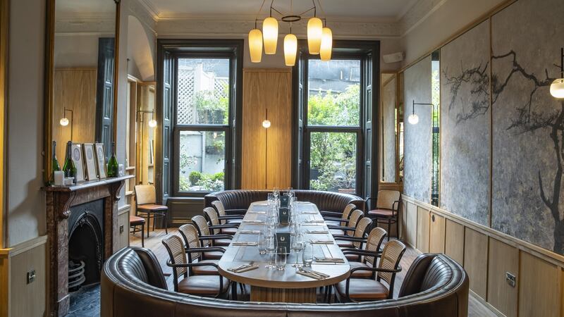 Eavan English of EEDI Studio  designed this private dining space for Ely Wine Bar on Dublin’s Ely Place.