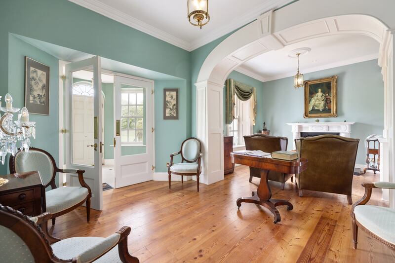 One of three parts to the grand entrance hall. Photographs: Andrew Nolan