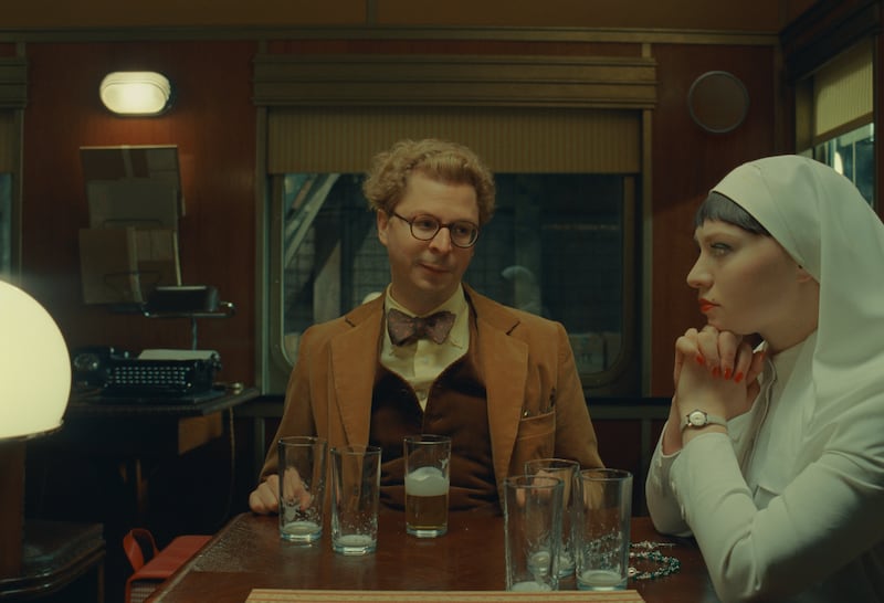 The Phoenician Scheme: Michael Cera and Mia Threapleton. Photograph: TPS Productions/Focus Features