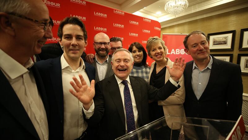 Brendan Howlin after announcing his resignation as Labour Party leader at Buswells Hotel in Dublin. Photograph: Nick Bradshaw
