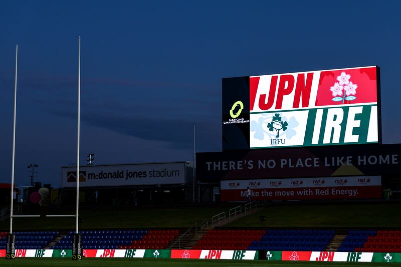 A general view of McDonald Jones Stadium ahead of the game. Photograph: Ben Brady/Inpho