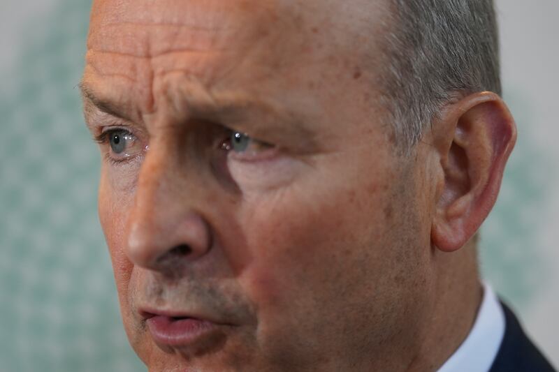 Taoiseach Micheál Martin pictured in Dundalk, Co Louth today. Photo: Brian Lawless/PA Wire