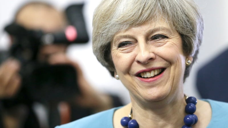 Britain’s prime minister Theresa May: has power to trigger article 50. Photograph: EPA/Olivier Hoslet