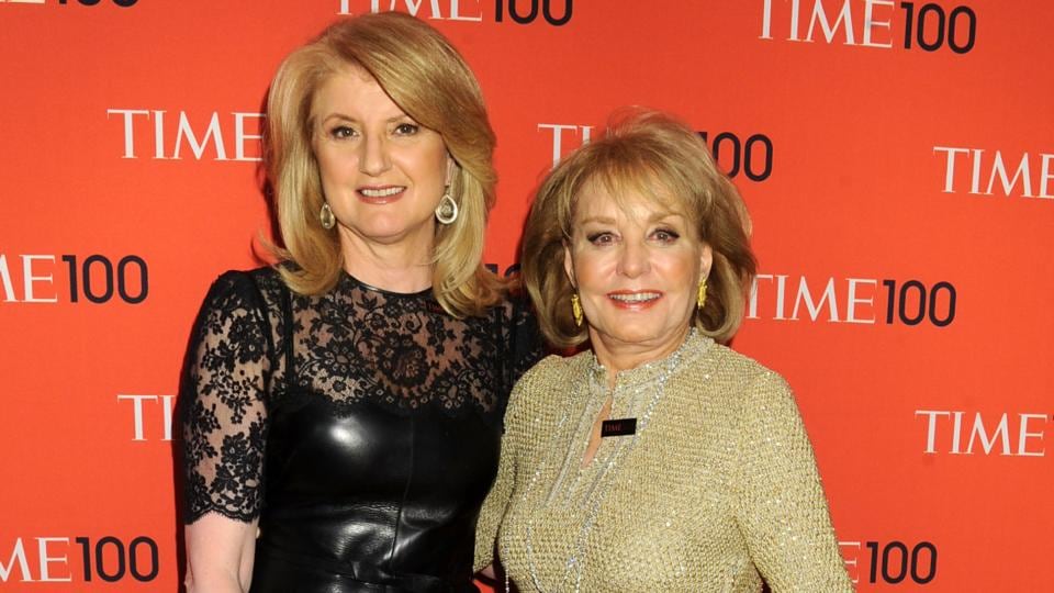 Arianna Huffington and Barbara Walters at a function in New York in the summer of 2013. Photograph: Jennifer Graylock/Getty Images