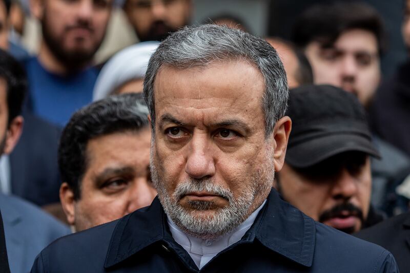 Abbas Araghchi, Iran’s foreign minister, said the US and Israel have failed in their goal for a regime change. Photograph: Arash Khamooshi/The New York Times
                      