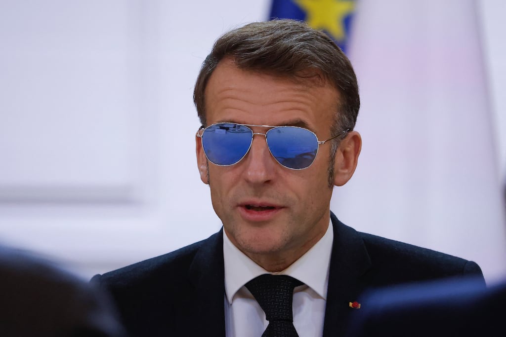 French president Emmanuel Macron said he "did not undestand" Donald Trump's position on Greeland. Photograph:Yoan Valat/AFP/Getty Images