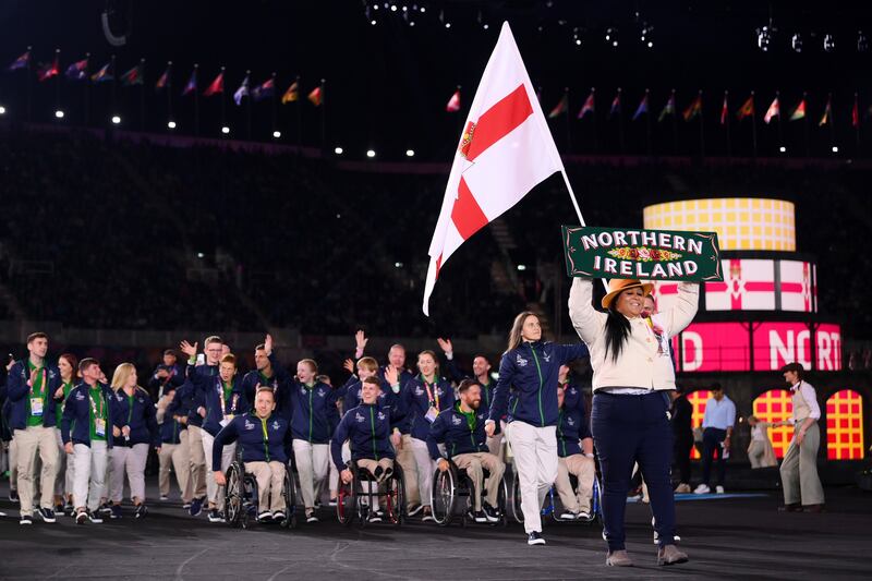 Ulster Banner was adopted as the flag of Northern Ireland in 1953, but the emblem now has no official standing. Photograph: David Ramos/Getty