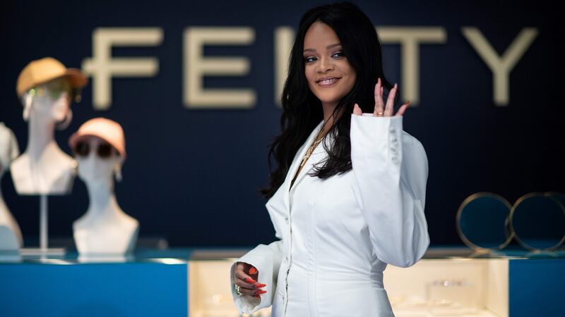 Rihanna  at a promotional event in Paris for her fashion brand, Fenty,  in May. Photograph: Martin Bureau/AFP/Getty Images