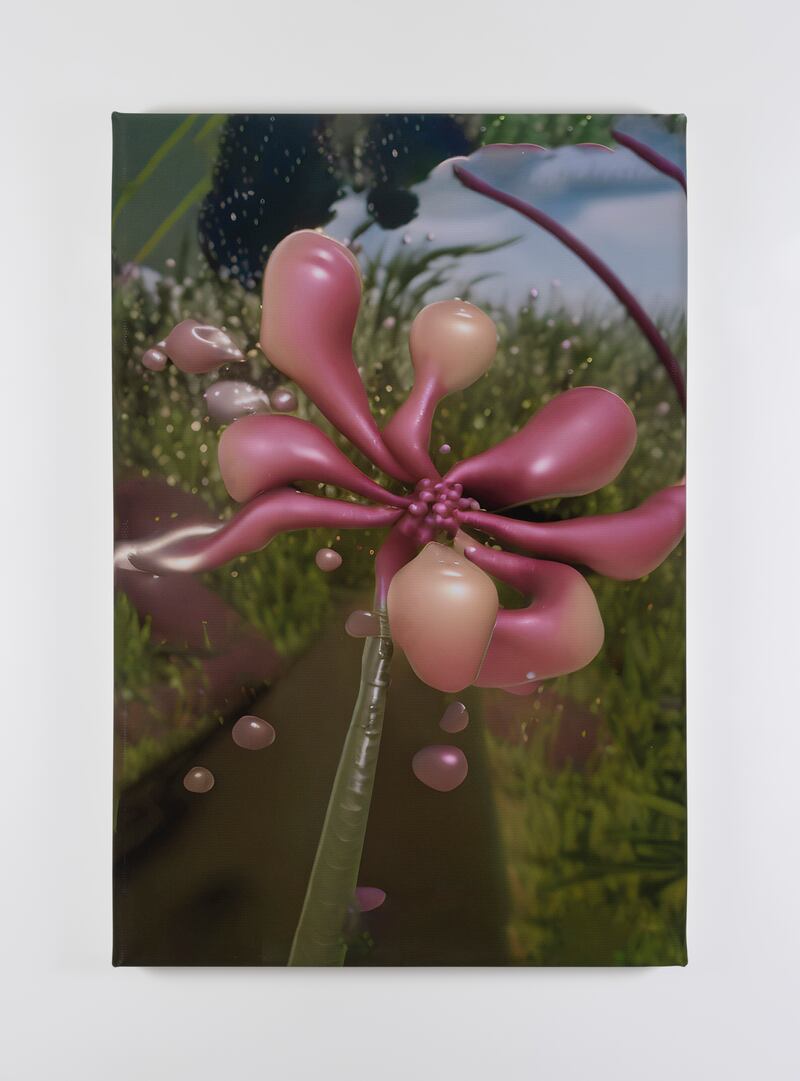 Voynich Study 6 (Garden), 2023, by Jennifer Mehigan 