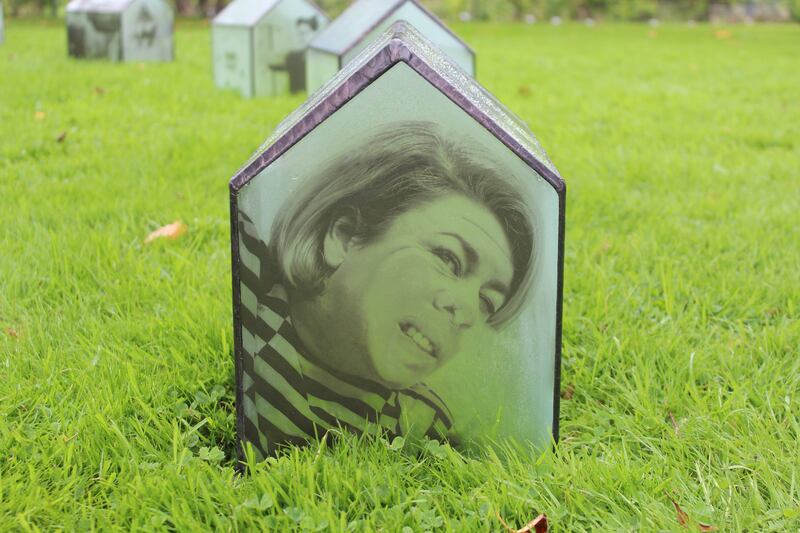 Alison Byrne's Hidden Homeless stained glass sculptures.