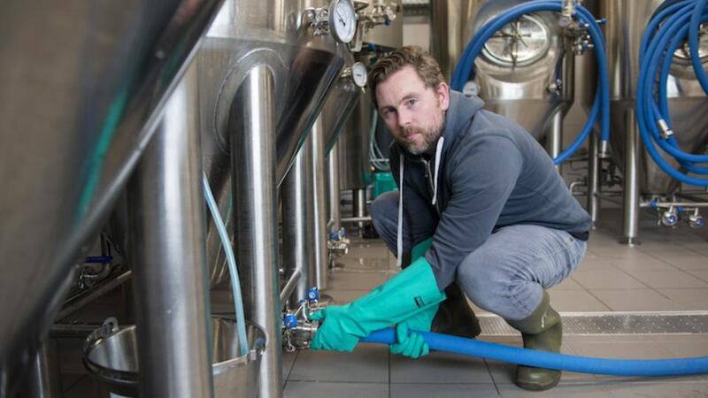 Making beer at Siphon Brewing, in Damme in Belgium