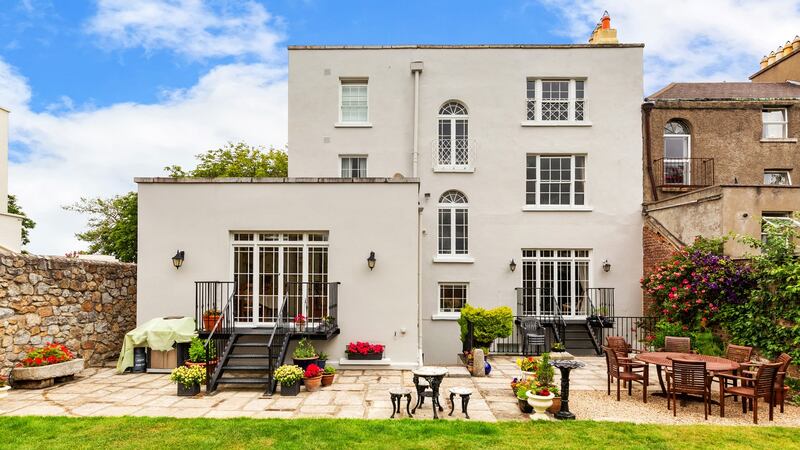 The rear garden and terrace