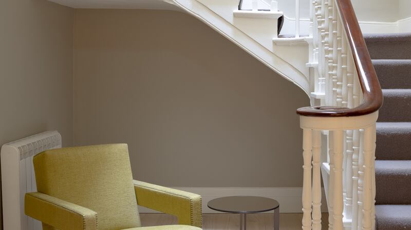 Original staircase at 51 Dawson Street. Photograph: Donal Murphy