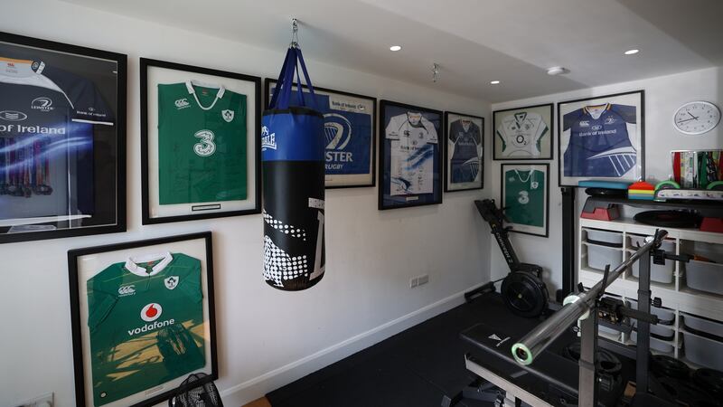 The new gym is part of the extension in the home of  Killian and Maureen Byrne, Rathfarnham, Dublin.  Photograph: Nick Bradshaw
