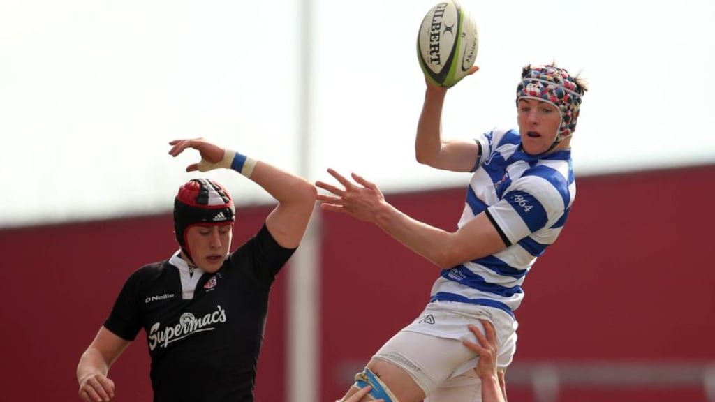 Rockwell College’s Sean O’Connor comes in to the secondrow for Ireland. Photograph: Inpho