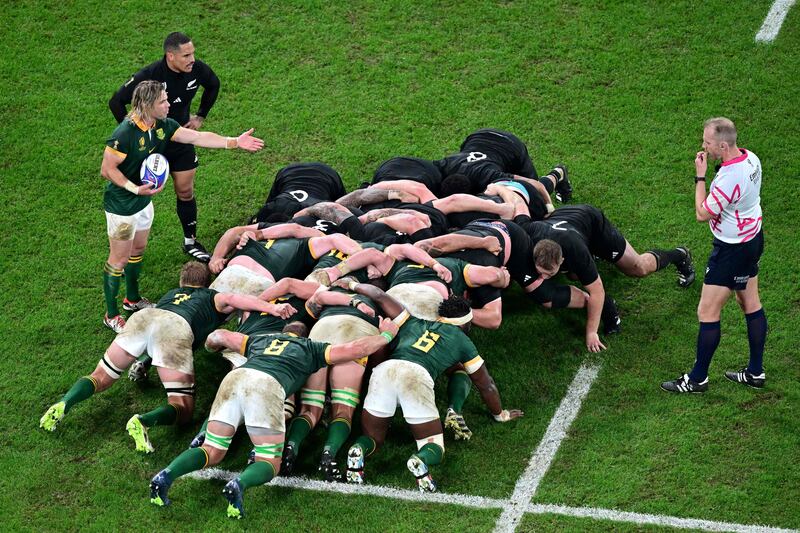Teams are selecting behemoths for their defensive impact, mauling and to gain scrummaging penalties - it does the image of the game of rugby no good. Photograph: Miguel Medina/AFP via Getty Images