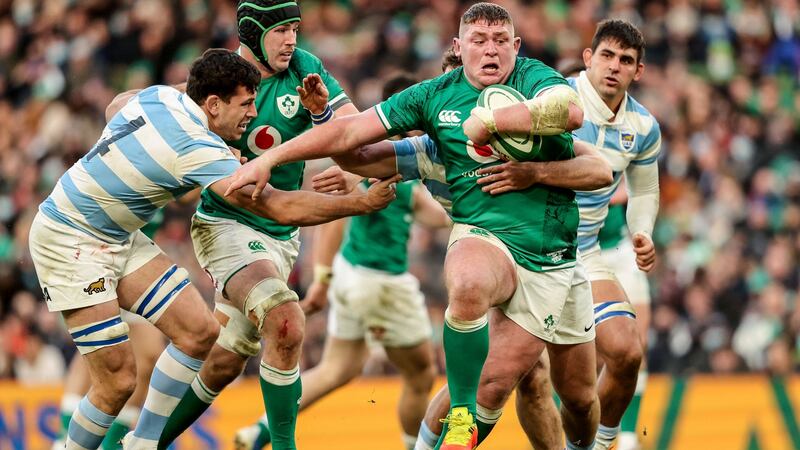 Tadhg Furlong: enjoyed another outstanding personal year both for Ireland and the Lions.  Photograph: Dan Sheridan/Inpho