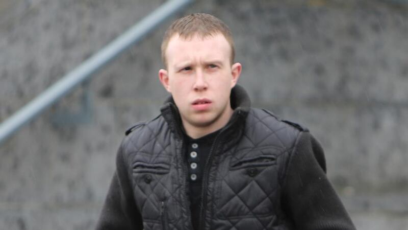 Kelvin Reynolds (20) was given 240 hours’ community service in lieu of a jail term yesterday at Limerick District Court, where he pleaded guilty to two offences arising from the incident at Thomond Park Stadium.  Photograph: Liam Burke/Press 22
