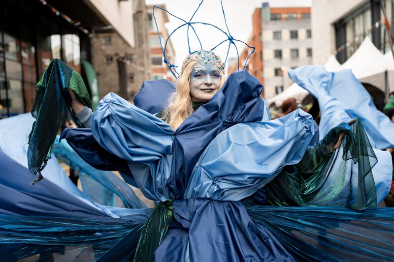 Performers from Polish Arts Festival in Limerick City. Photograph: Don Moloney