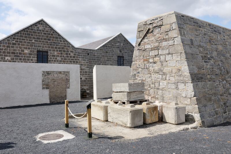 The gunpowder stores and the blast wall at the Magazine Fort. Photograph: Alan Betson/The Irish Times
