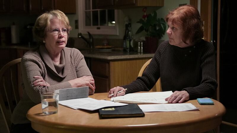 Gemma Hoskins and Abbie Schaub in The Keepers. Photograph: Netflix