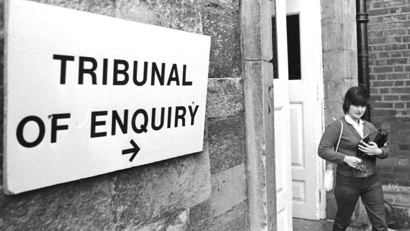 Joanne Hayes leaving the tribunal in June 1985. Photograph: Matt Kavanagh