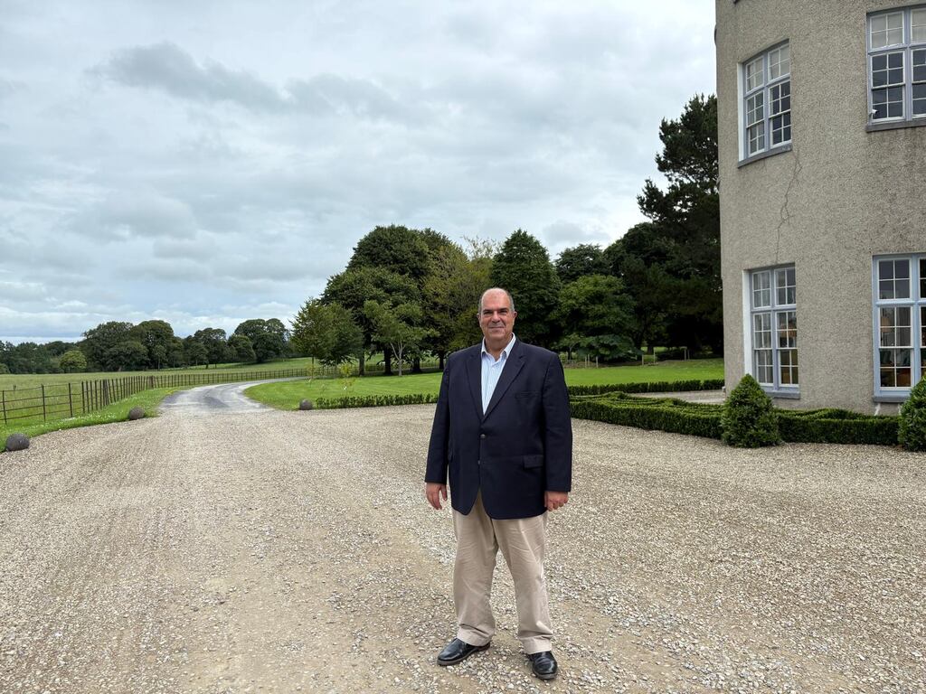Stelios Haji-Ioannou of EasyJet at Glin Castle. Photograph: Mark Hennessy