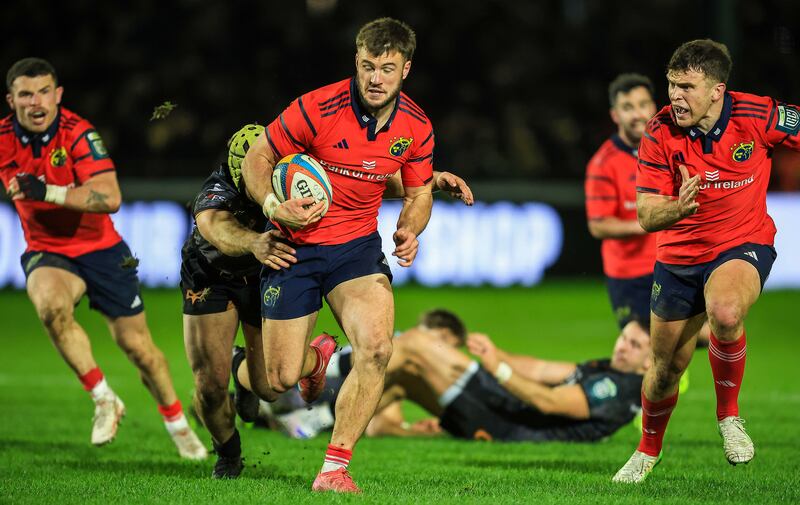 Alex Nankivell of Munster. Photograph: Geraint Nicholas/Inpho