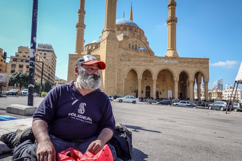 Rabii Ayoub says displacement from Dahiye is the 'worst humiliation'. Photograph: Sally Hayden
