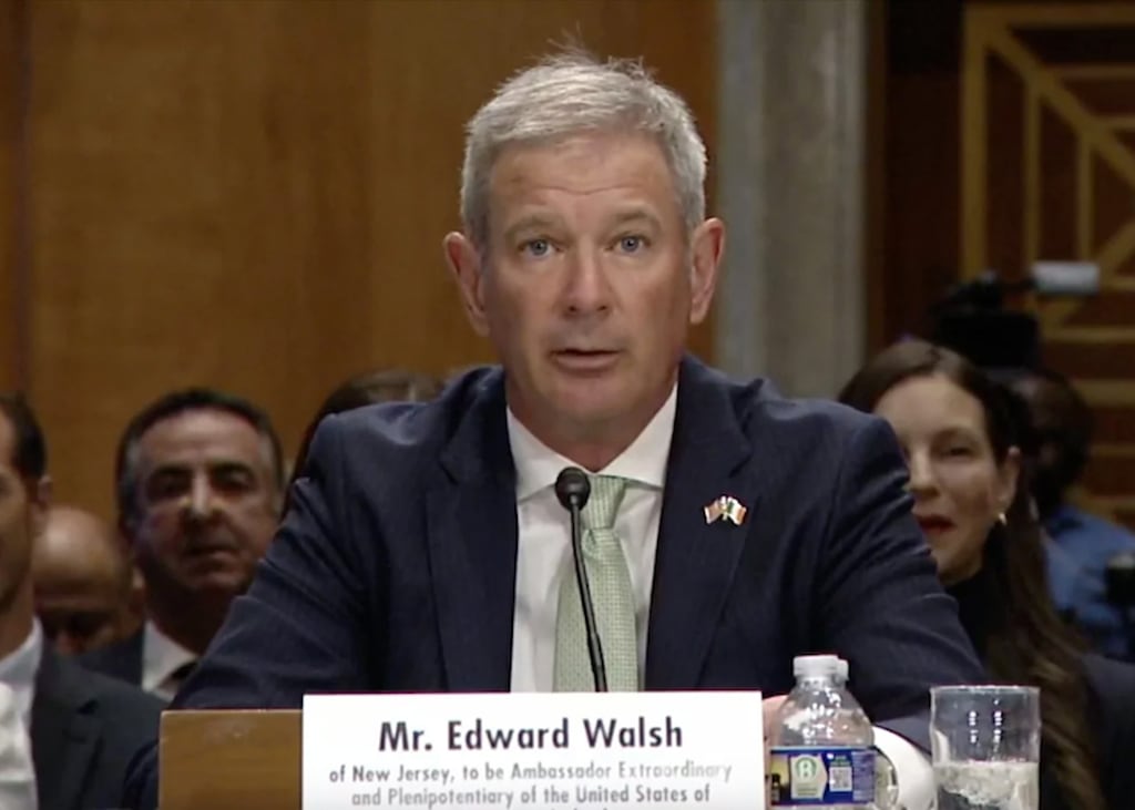 Edward Walsh, a New Jersey businessman, has been confirmed by the US senate as the new US ambassador to Ireland.