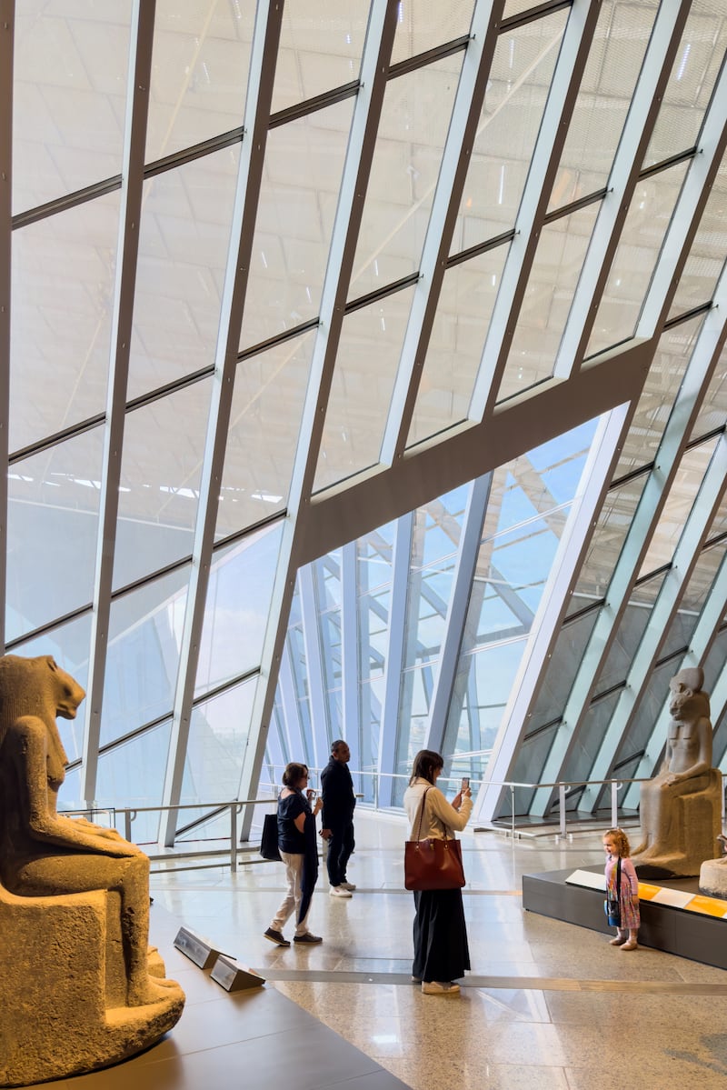 Grand Egyptian Museum by Heneghan Peng Architects. Photograph: Iwan Baan/hparc.com