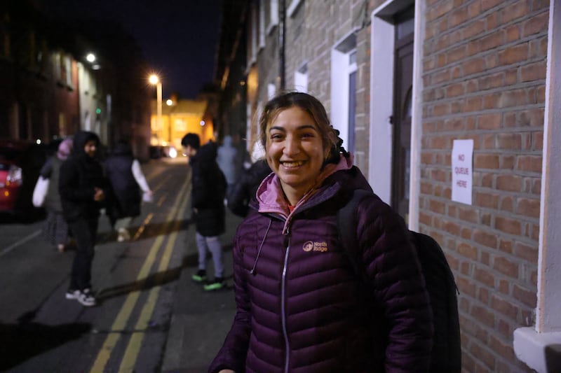 Baronita Kostas from Romania will spend her Christmas voucher from the Capuchin centre on baby formula. Photograph: Enda O'Dowd