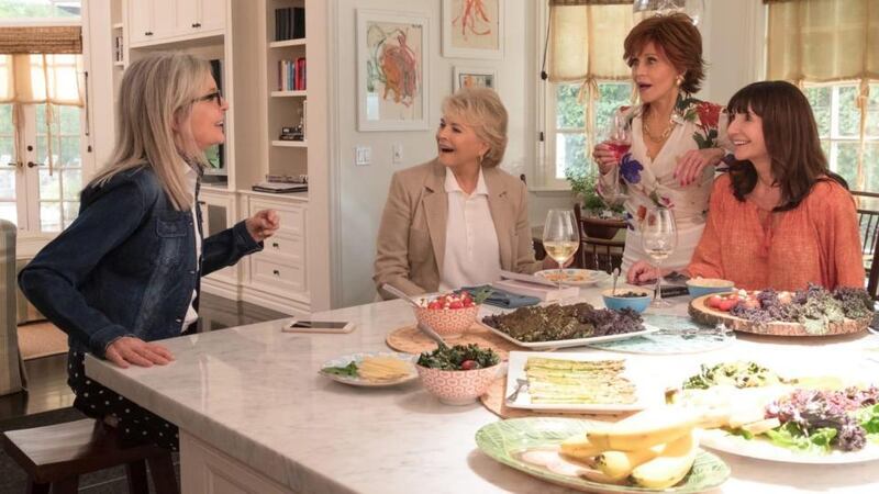 Diane Keaton, Candice Bergen, Jane Fonda and Mary Steenburgen in ‘Book Club’. For some reason.