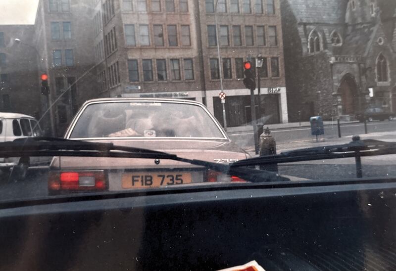 The last image of Terence McKeever's car, on St Stephen's Green, the morning after his wedding. It was just 11 weeks before he was tortured and killed by the IRA