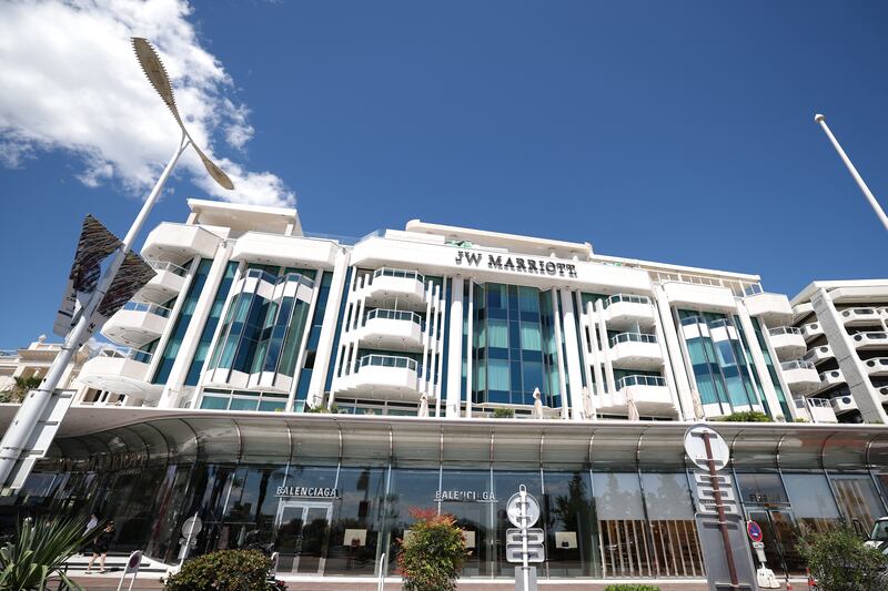 The JW Marriott hotel in Cannes. Photograph: Sameer Al-Doumy/Getty Images