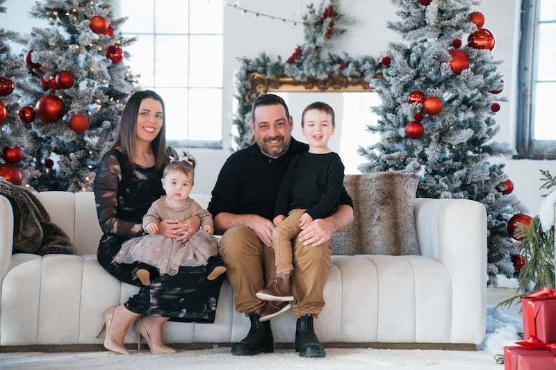 Cameron Cole and Maura Dillon with their children Alice and Oliver.