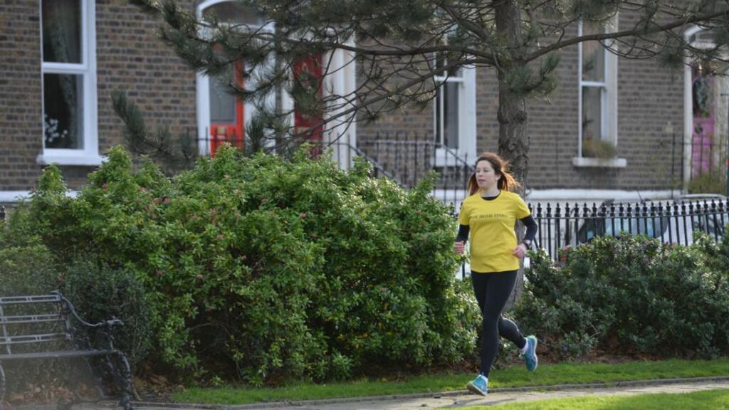 Mary Jennings: “Look at how much you have changed, and remember that when you are out on your runs this week”. Photographer: Dara Mac Dónaill / The Irish Times