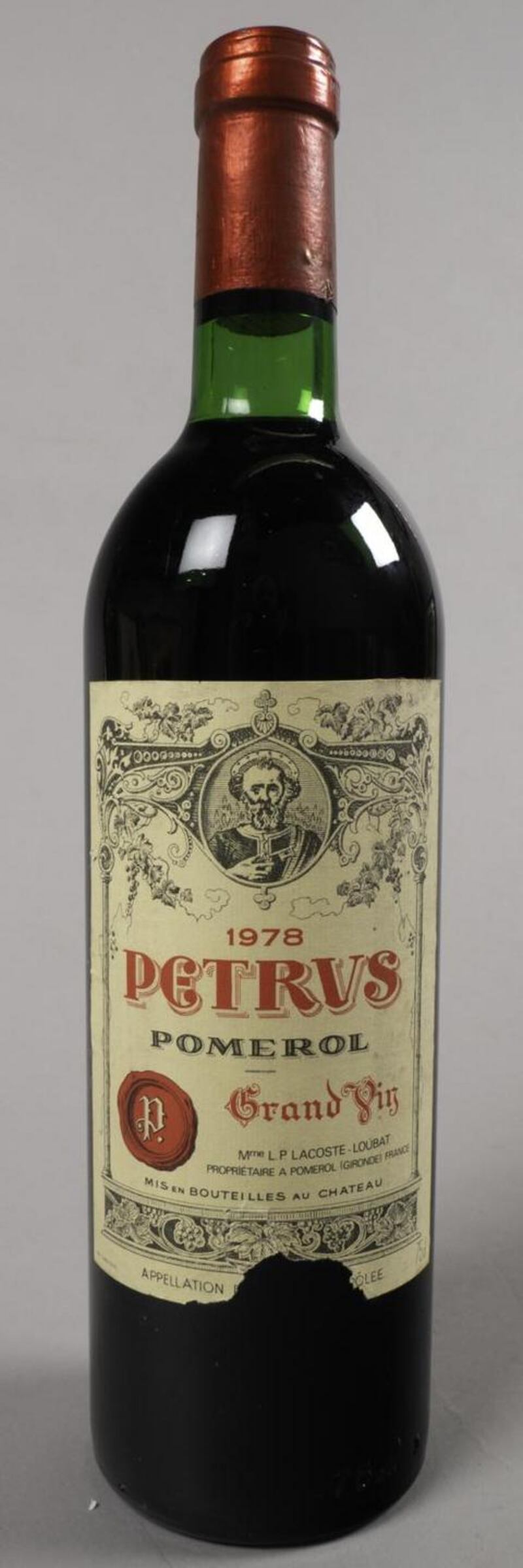 Whyte’s sale has seven bottles of Petrus Pomerol (1978) priced at €1,000-€1,200 each
