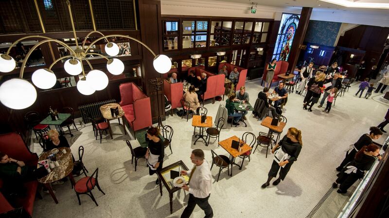 It will be table service only in the newly reopened Bewley’s Cafe, so no more clattering of trays. Photograph: Brenda Fitzsimons
