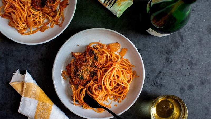 Feel free to make this dish your own by using up any soft herbs or hard cheeses you have on hand. Photograph: Andrew Scrivani/The New York Times