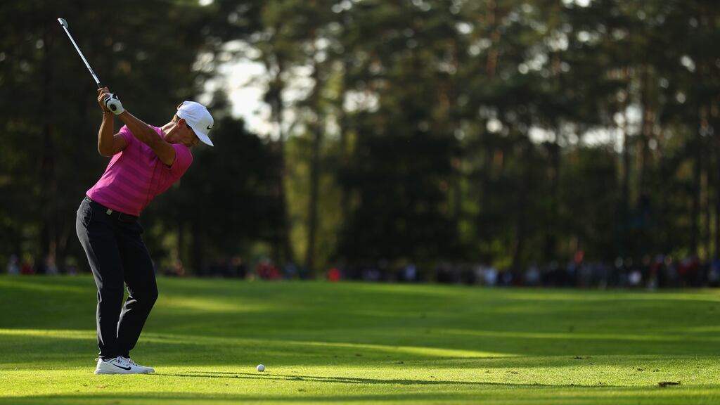 Thorbjorn Olesen of Denmark plays his seond shot on the 17th hole during the Made in Denmark. Photo: Warren Little/Getty Images