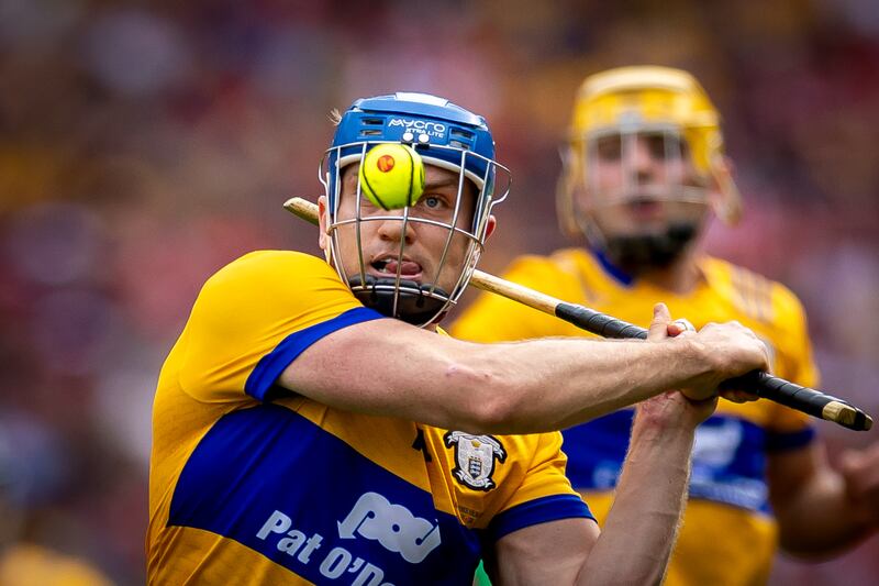 Clare’s Shane O'Donnell keeps his eye on the sliotar during the All-Ireland SHC win over Cork at Croke Park. Photograph: Morgan Treacy/Inpho