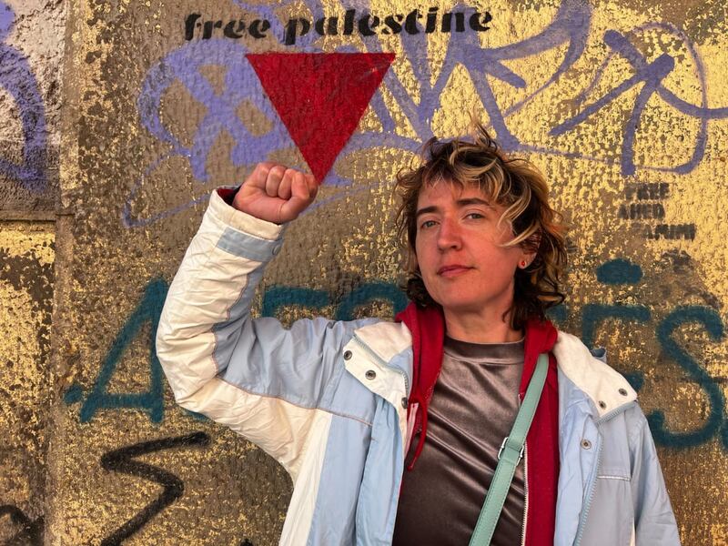 Flotilla activist Catriona Graham pictured in Crete before taking part in the latest flotilla sailing