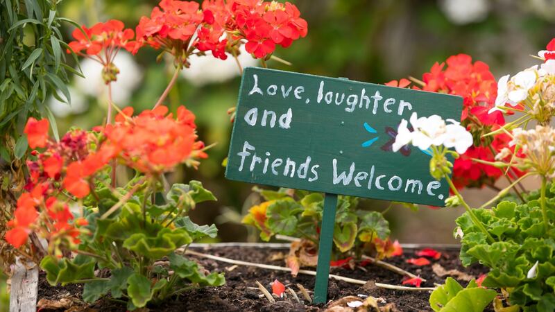 A sign at the entrance to  Gerry Boland’s house in Faithlegg, Co Waterford. Photograph:  Patrick Browne