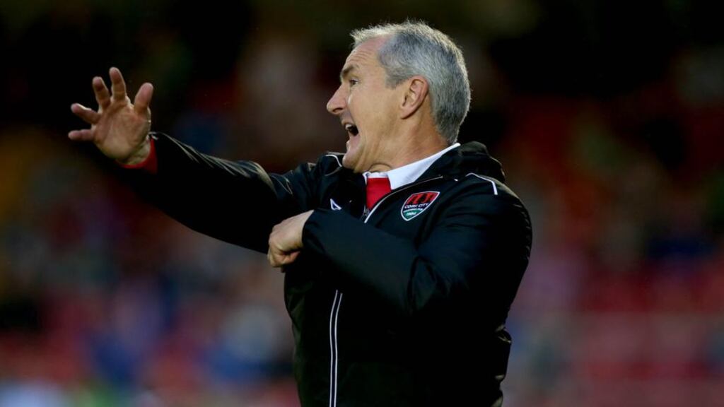 Cork City manager John Caulfield: “Bohs have drawn with all of the top teams . . . they’ve upped their game in the big games.” Photograph: Ryan Byrne/Inpho
