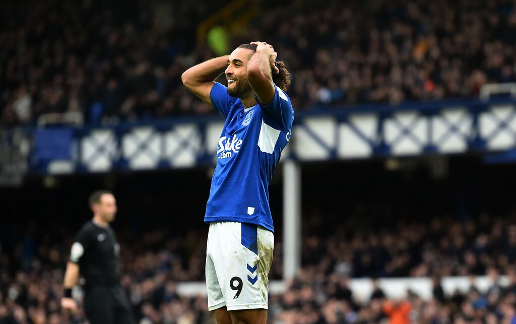 Dominic Calvert-Lewin has been sorely missed since sustaining a hamstring injury almost three months ago. File photograph: EPA
