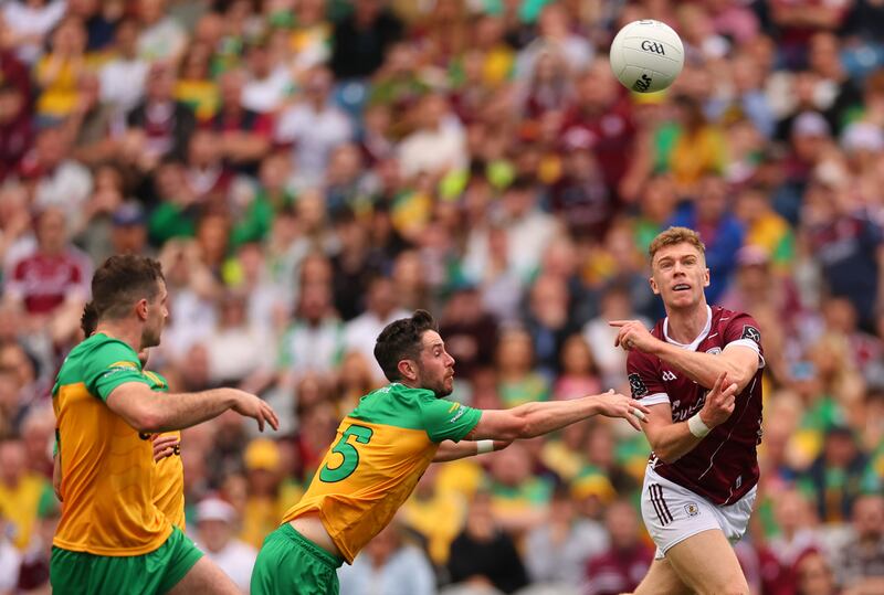 Galway's Dylan McHugh was outstanding in the semi-final against Donegal. Photograph: James Crombie/Inpho 