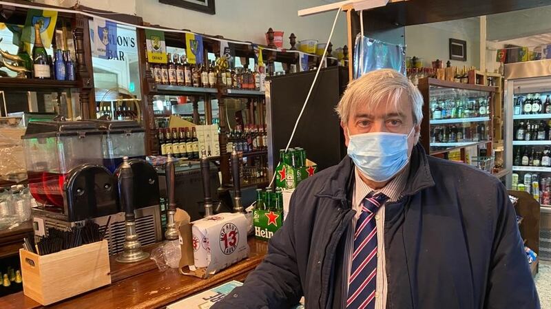 Mark Grainger, of Grainger’s Hanlon Corner, said his pub  had decided not to run the takeaway service that had been operating prior to Christmas. Photograph:  Colm Keena